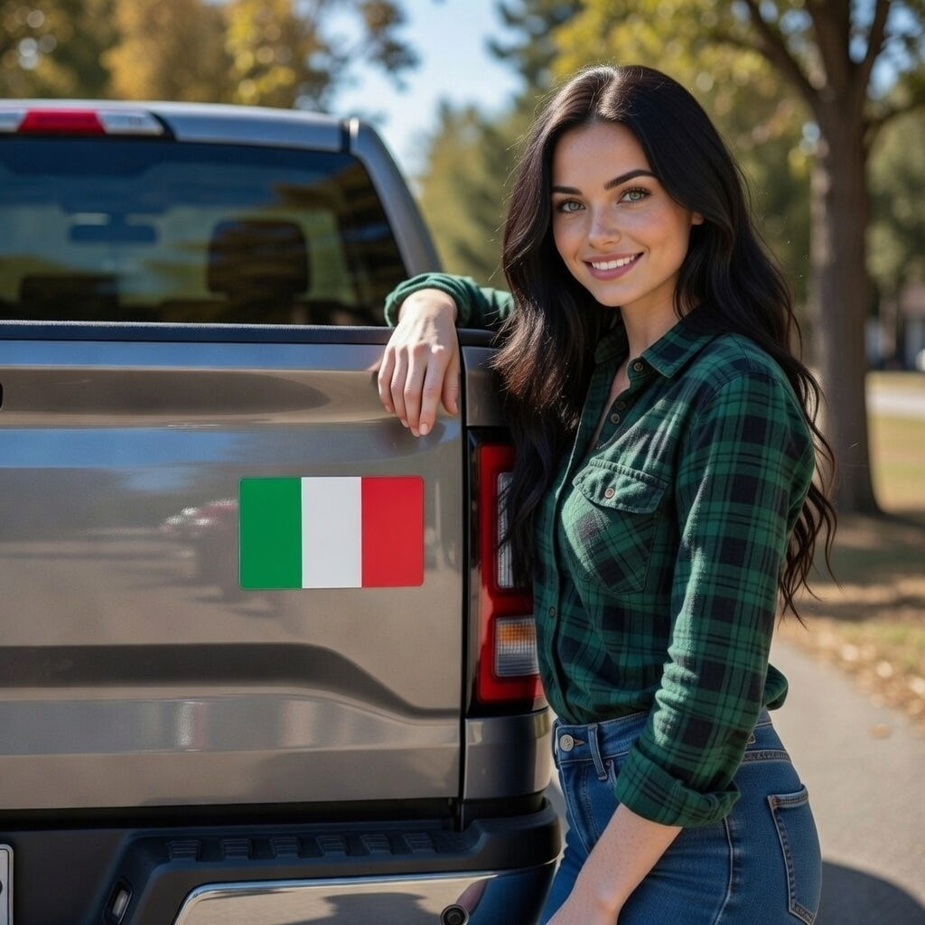 Italian American Car Magnet